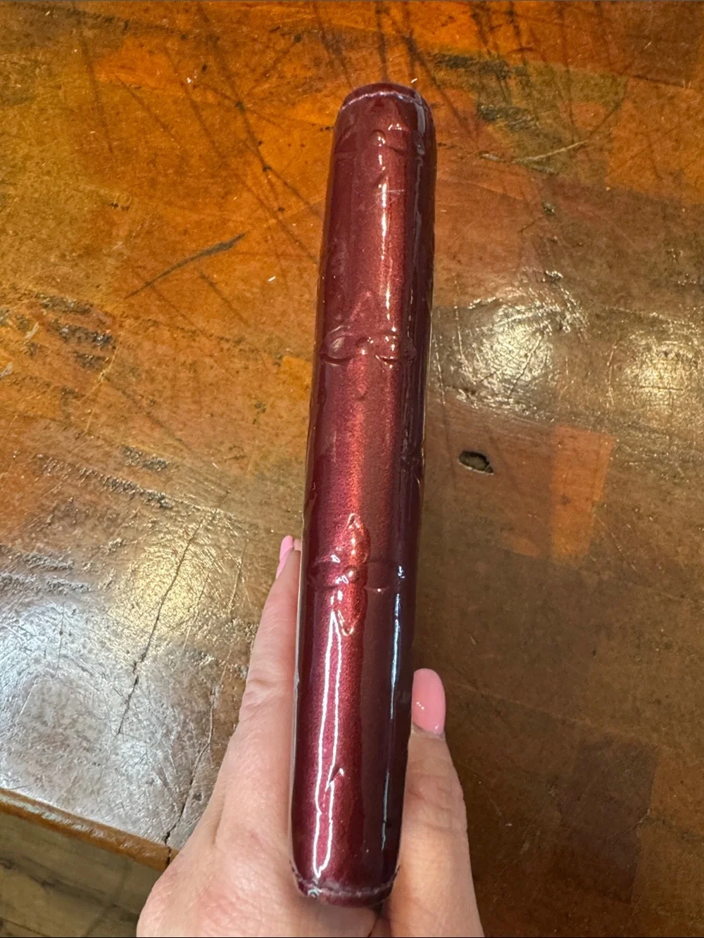 Louis Vuitton Patent Vernis Deep Burgundy Notebook Cover